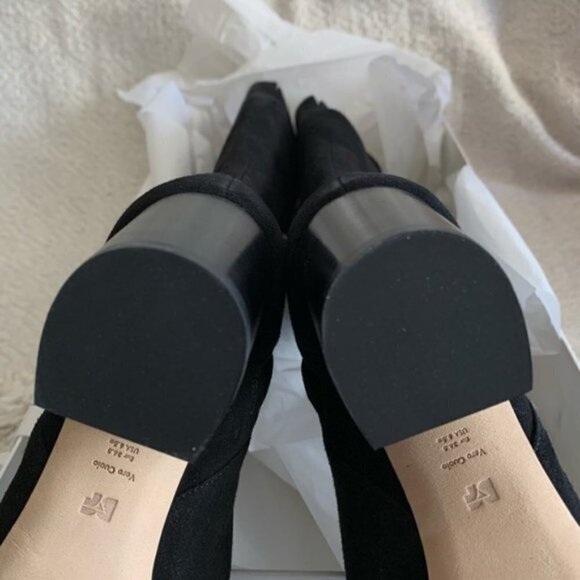 Dvf Luzzi Over the Knee Suede Black Fall Winter Boots - Picture 15 of 16